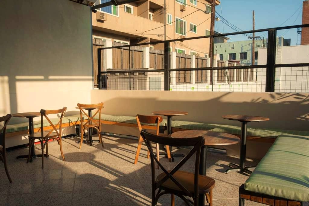 The back patio
