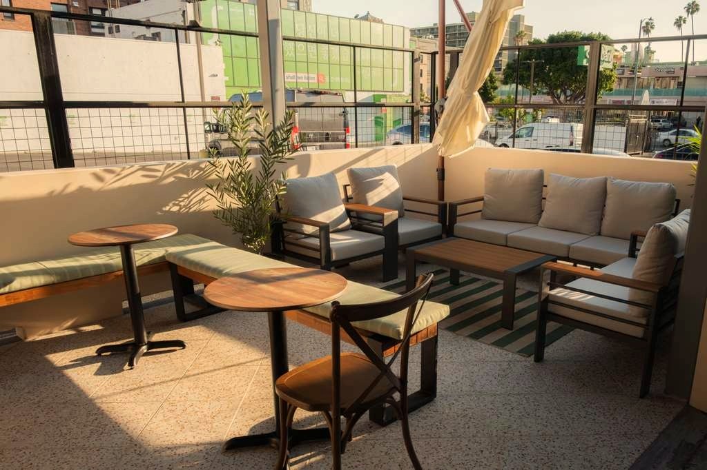 The front patio